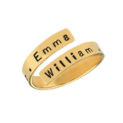 Bague personnalisée Spirale