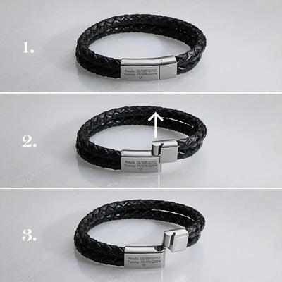 Bracelet Cuir Personnalisé Pour Homme