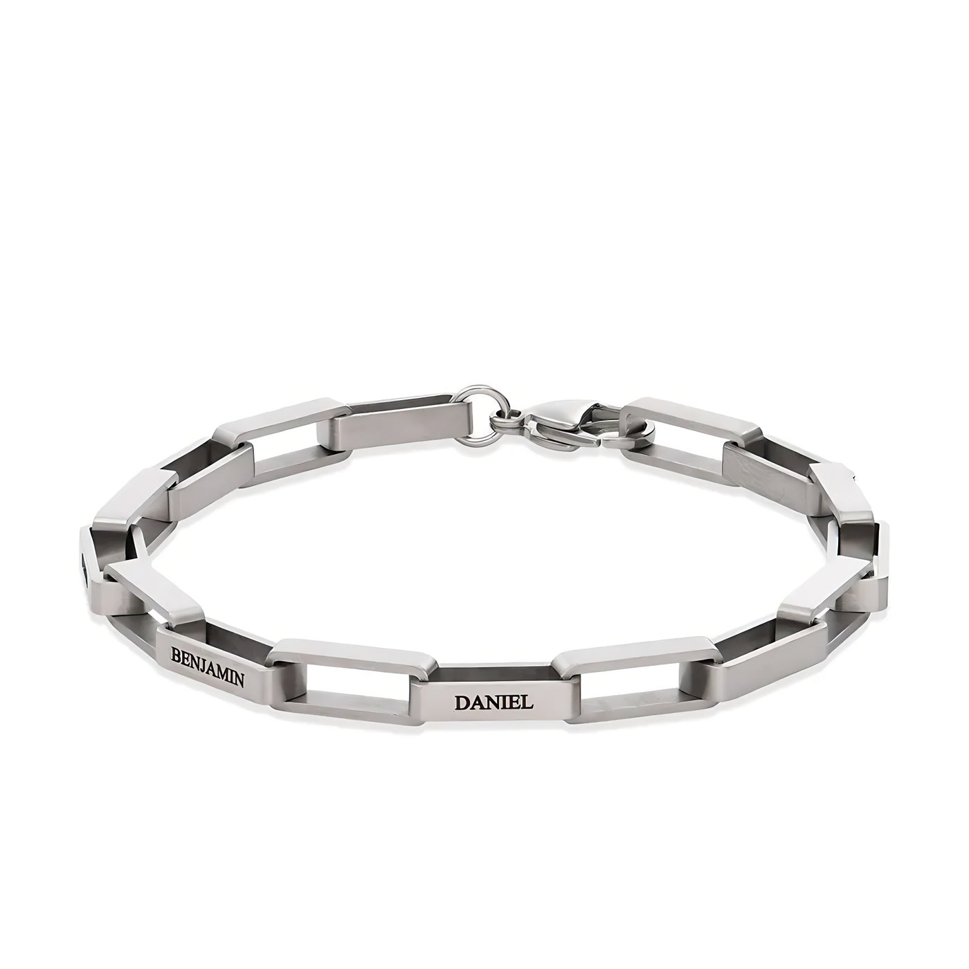 Bracelet Le Discret, maillons carrés