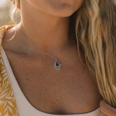 Collier Hamsa avec Photo Dedans