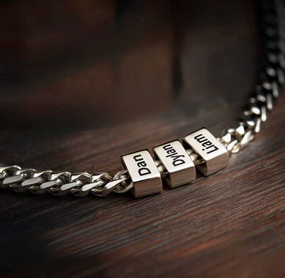 Collier Homme Gravé  Lien de Vie