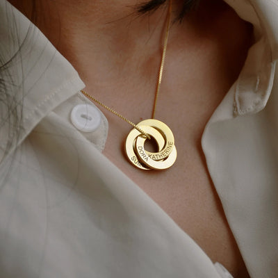 collier personnalisé femme Anneaux 