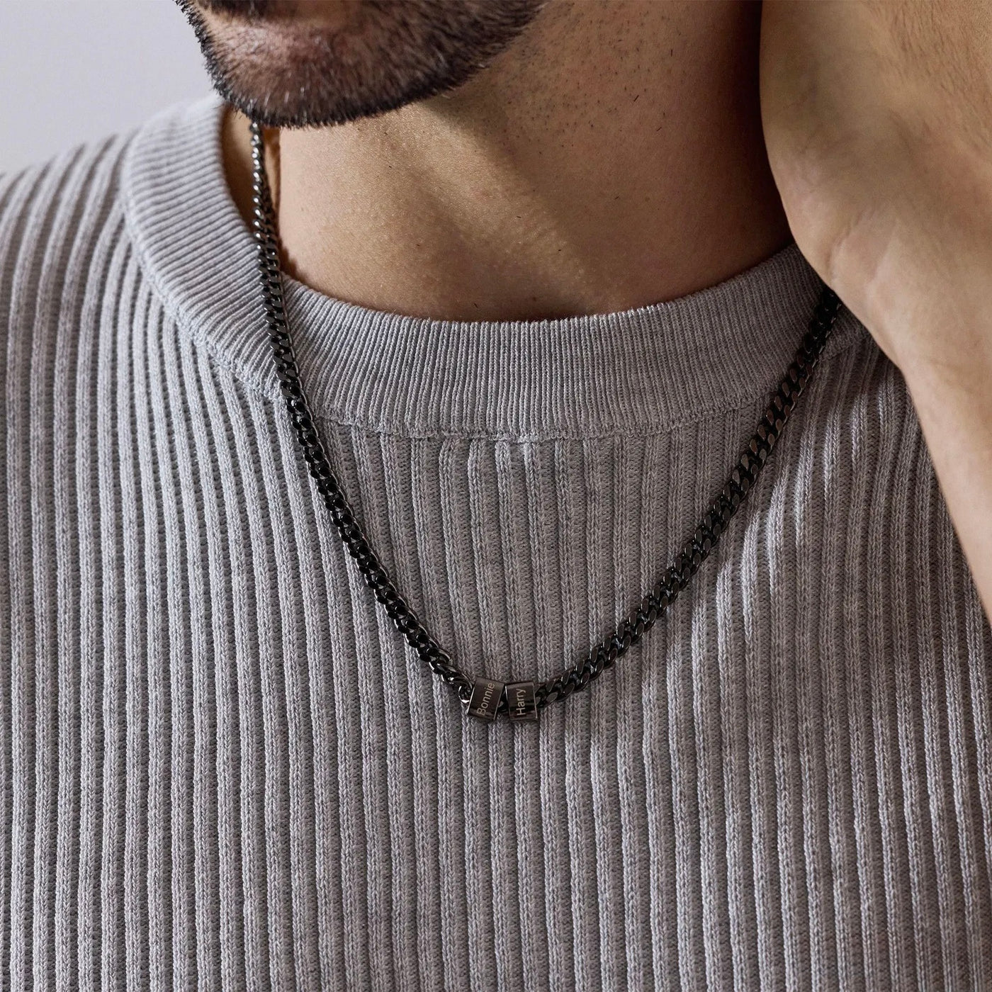 Collier Homme Gravé  Lien de Vie