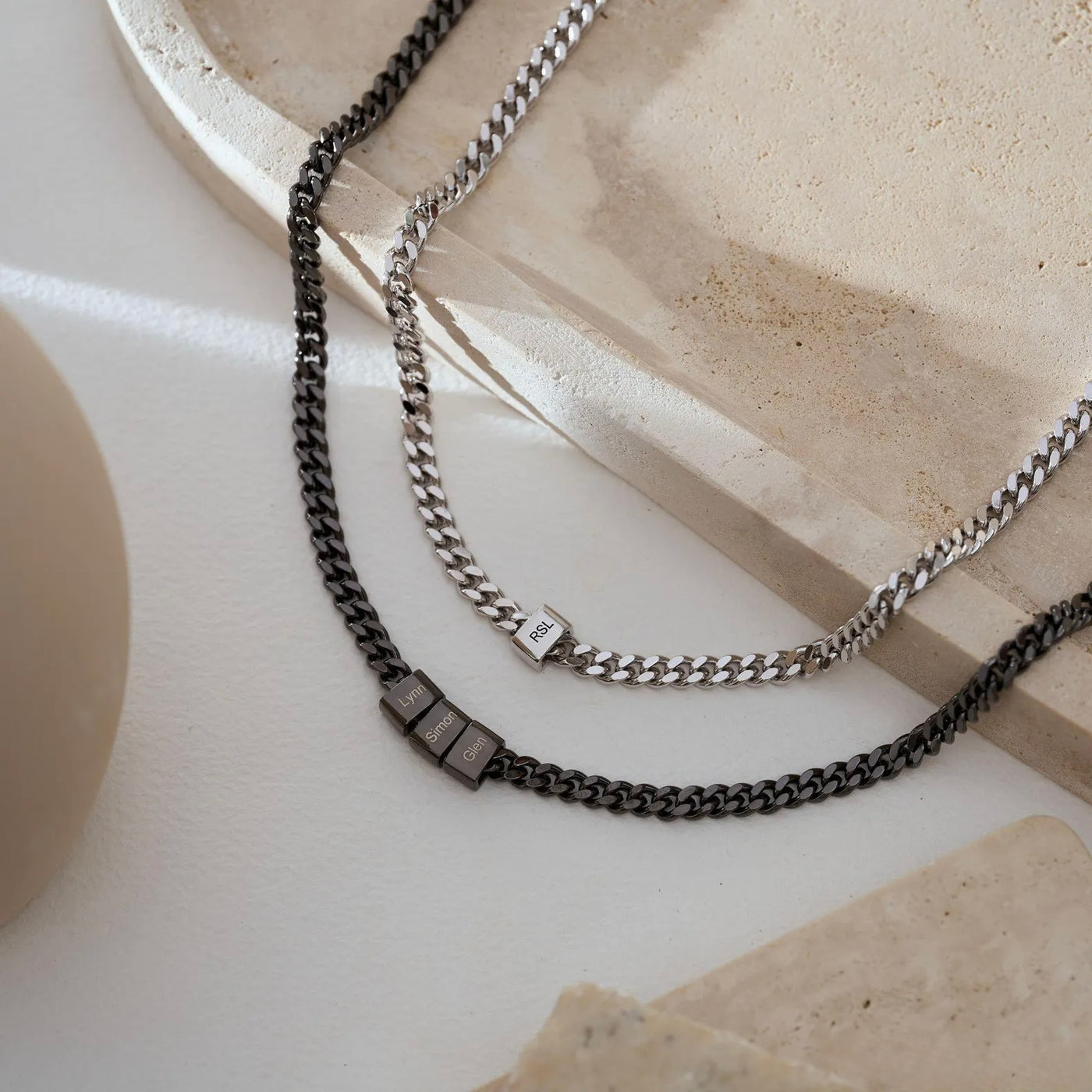 Collier Homme Gravé  Lien de Vie