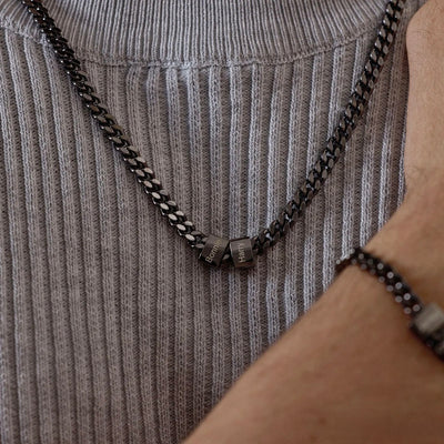 Collier Homme Gravé  Lien de Vie