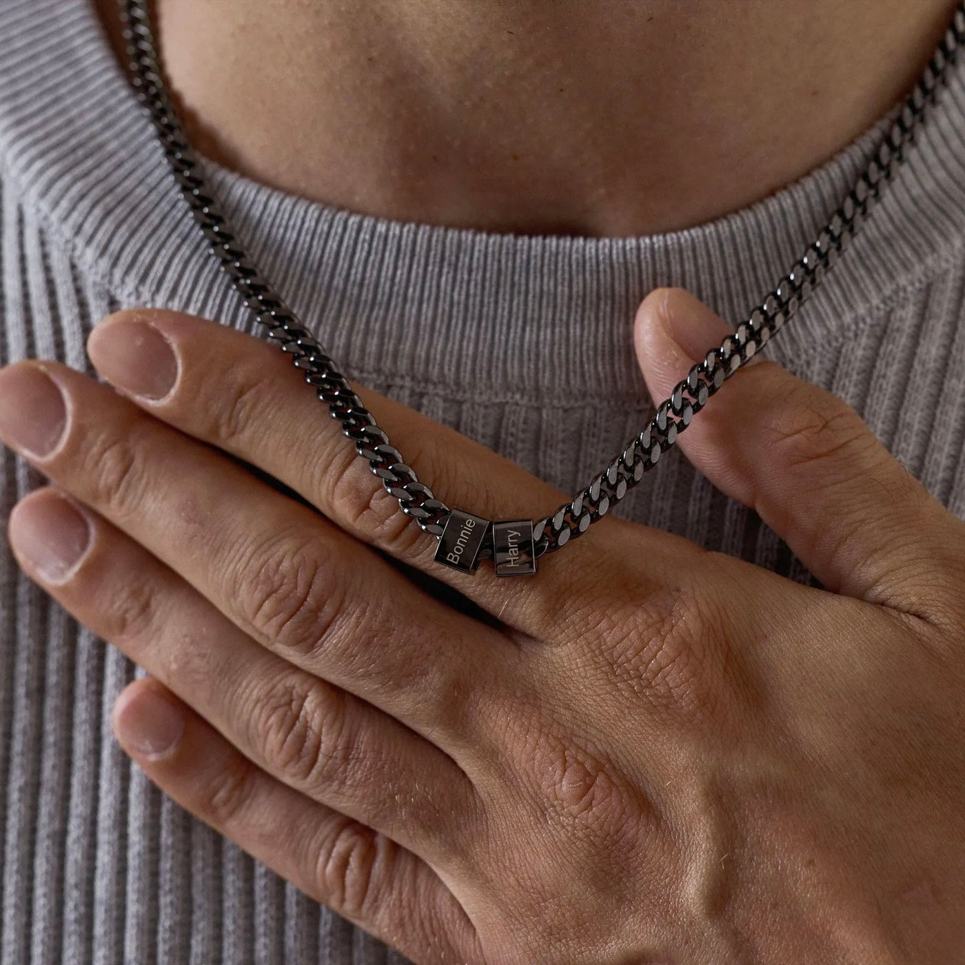 Collier Homme Gravé  Lien de Vie