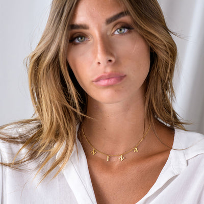 Collier femme personnalisé Initiale 