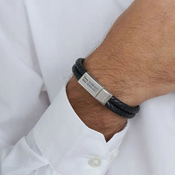 Bracelet Cuir Personnalisé Pour Homme