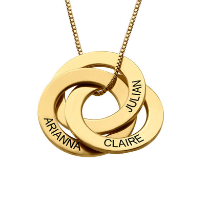 collier personnalisé femme Anneaux 