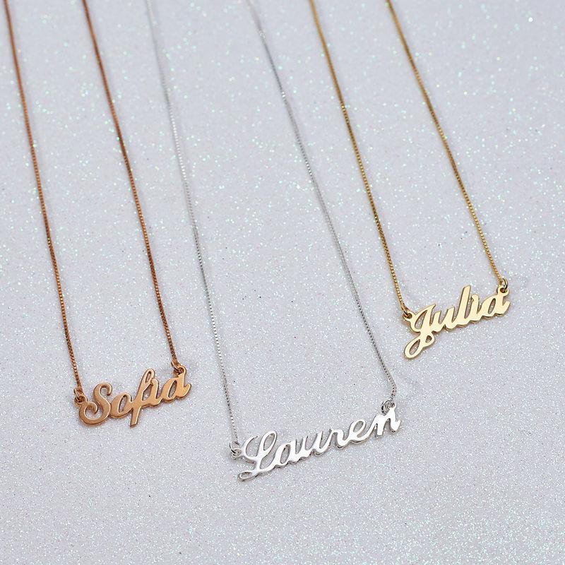 Classic Style Name Necklace with Pendant